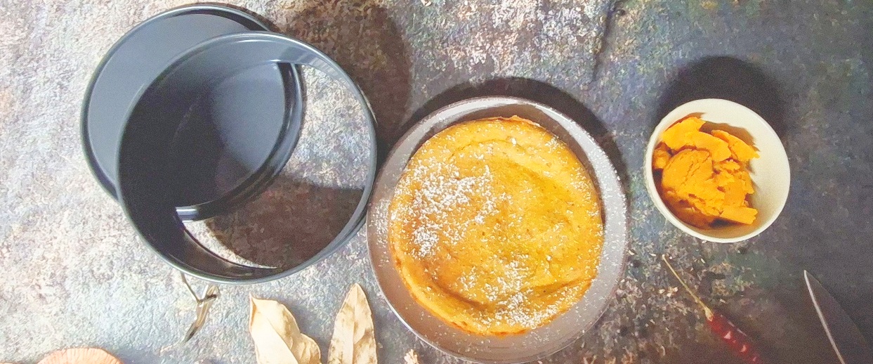 Kürbiskuchen mit Mandeln